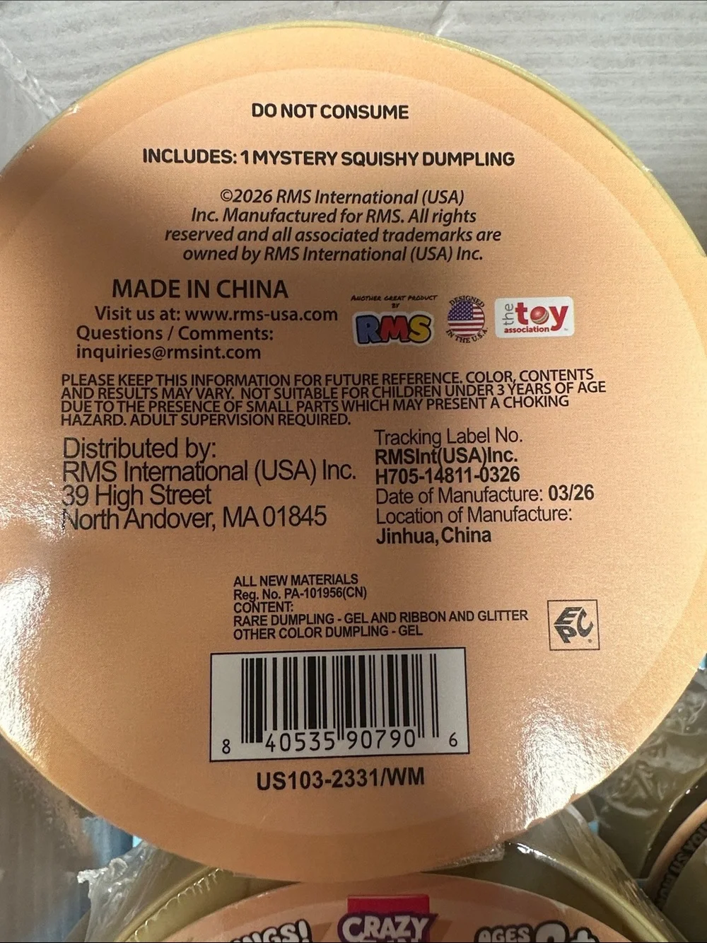 RMS Mystery Squishy Dumpling - SET OF 6 Dumplings RARE RUBY Edition Authentic